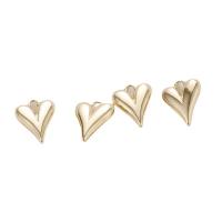 Brass Heart Pendants plated DIY nickel lead & cadmium free Sold By PC