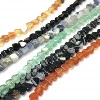 Smíšené Gemstone Korálky, Přírodní kámen, Srdce, lesklý, DIY, více barev na výběr, 5mm, Prodáno za Cca 15 inch Strand