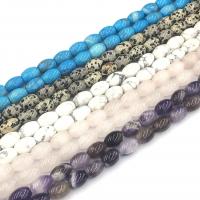 Gemstone smykker perler, Natursten, Drum, poleret, du kan DIY, flere farver til valg, 10x14mm, Solgt Per Ca. 15 inch Strand