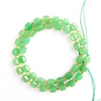 Aventurine χάντρες, Πράσινη Aventurine, με Seedbead, Φανός, γυαλισμένο, DIY & πολύπλευρη, πράσινος, 8mm, Sold Per 14.96 inch Strand