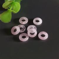 Rose Quartz Κρεμαστό κόσμημα, Λουκουμάς, γυαλισμένο, DIY, ροζ, 8mm, Sold Με PC