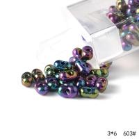 Plated Glass Seed Beads Glass Beads Peanut DIY Sold By Box