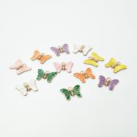 Zinc Alloy Enamel Pendants Butterfly plated fashion jewelry & DIY nickel lead & cadmium free Sold By PC