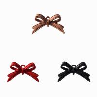 Conector de liga de zinco bowknot, Laço, pintura, joias de moda & DIY & laço de 1/1, Mais cores pare escolha, níquel, chumbo e cádmio livre, 23x15mm, vendido por PC