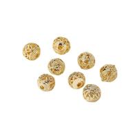 Holle Brass Beads, Messing, 14K vergulde, DIY & verschillende stijlen voor de keuze, nikkel, lood en cadmium vrij, 8mm, Verkocht door PC