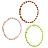 plastique bracelet, avec laiton, Placage de couleur d'or, pour femme, plus de couleurs à choisir, Longueur Environ 6.6 pouce, Vendu par PC