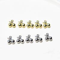 Zinc Alloy Frugt Shape Vedhæng, Cherry, forgyldt, Unisex, flere farver til valg, nikkel, bly & cadmium fri, 12x15mm, Solgt af PC