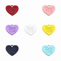 Zinc Alloy Heart Pendants painted Unisex nickel lead & cadmium free Sold By PC