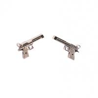 Zinc Alloy Pendants Gun antique silver color plated Unisex nickel lead & cadmium free Sold By PC