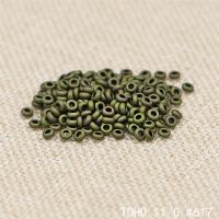 Matné skleněné perličky, Skleněné korálky, Flat Round, á, DIY, více barev na výběr, 2mm, 30G/Bag, Prodáno By Bag