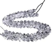 Korálky přírodní Průhledný Quartz, Clear Quartz, Rhombus, DIY & různé velikosti pro výběr, bílý, Prodáno za 14.96 inch Strand