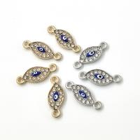 Zinc Alloy Connector Eye enamel & with rhinestone Sold By PC