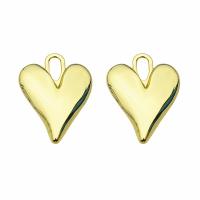 Zinc Alloy Heart Pendler, forgyldt, flere farver til valg, 35x25mm, Solgt af PC