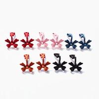 Accessoire clip en laiton pour boucle d'oreille, Noeud papillon, vernis au four, DIY, plus de couleurs à choisir, protéger l'environnement, sans nickel, plomb et cadmium, 16x16mm, Vendu par PC