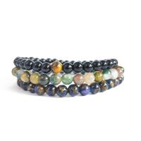 Gemstone Bracciali, pietra preziosa, Cerchio, materiali diversi per la scelta & unisex, nessuno, 6mm, Venduto per 4.33 pollice filo