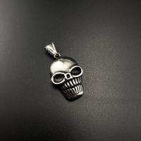 Cruach dhosmálta Skull pendants, 304 Cruach dhosmálta, Blaosc, snasta, jewelry faisin & DIY & unisex & blacken, 33x21x9.30mm, Díolta De réir PC