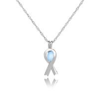 luminated Ketting, Zinc Alloy, met Nacht-licht + steen, golfketting & voor vrouw, meer kleuren voor de keuze, 28x10mm, Lengte 45 cm, Verkocht door PC