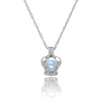 luminated Ketting, Zinc Alloy, met Nacht-licht + steen, golfketting & voor vrouw, meer kleuren voor de keuze, 20x14mm, Lengte 45 cm, Verkocht door PC