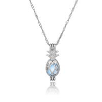 luminated Ketting, Zinc Alloy, met Nacht-licht + steen, golfketting & voor vrouw, meer kleuren voor de keuze, 30x11mm, Lengte 45 cm, Verkocht door PC