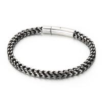 Titanium armbanden, Titanium Staal, plated, voor de mens, meer kleuren voor de keuze, Verkocht door PC