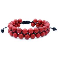 Edelstein Woven Ball Armbänder, Naturstein, rund, Modeschmuck & verschiedenen Materialien für die Wahl & unisex, keine, 16mm, Länge ca. 7.48 ZollInch, verkauft von PC