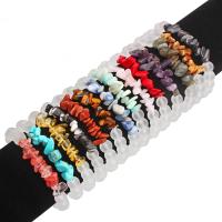 Edelsteen armbanden, Kristal, met Gemstone Chips, mode sieraden & uniseks & frosted, meer kleuren voor de keuze, 3-8mm, Lengte Ca 7.48 inch, Verkocht door PC