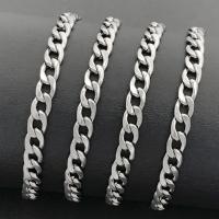 Ruostumaton teräs Curb Chain, 304 Stainless Steel, muoti korut & Unisex, alkuperäinen väri, Myymät m