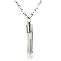 luminated Ketting, Zinc Alloy, met Nacht-licht + steen, voor vrouw, gemengde kleuren, 29x6mm, Lengte 50 cm, Verkocht door PC