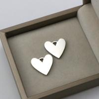 Stainless Steel Heart Pendants 304 Stainless Steel machine polished fashion jewelry & DIY & Unisex original color Sold By PC