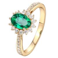 Cubic Zirconia Micro Pave Brass Ring micro pave cubic zirconia & for woman mixed colors 17mm Sold By PC