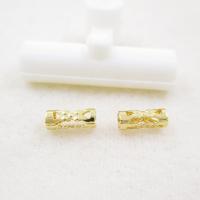 Brass Tube Pärlor, Mässing, Kolonn, DIY & ihålig, gyllene, nickel, bly och kadmium gratis, 3x8mm, Säljs av PC