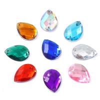 Ακρυλικό Cabochons, Teardrop, DIY, περισσότερα χρώματα για την επιλογή, 13x18mm, 50PCs/τσάντα, Sold Με τσάντα