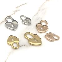 Acier inoxydable Coeur Pendentifs, Acier inoxydable 304, bijoux de mode & poli & DIY & unisexe & normes différentes pour le choix & creux, couleur originale, 5PC/sac, Vendu par sac