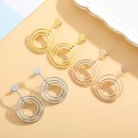 Stainless Steel Drop Earring 304 Stainless Steel Vacuum Ion Plating fashion jewelry & for woman Sold By Pair