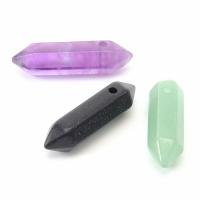 Gemstone Přívěsky Šperky, Přírodní kámen, Rhombus, lesklý, DIY & různé materiály pro výběr, více barev na výběr, 8x30mm, Prodáno By PC