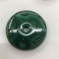 Pendentifs Malachite, Rond, poli, vert, 5-35mm, Vendu par sol