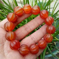 Red Agate Armbånd, Carved, for kvinde, rød, 3-10mm, Længde Ca. 19 cm, Solgt af PC