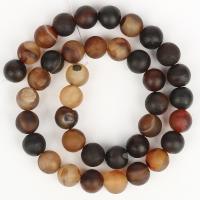 Gobi agat Bead, Rund, polerad, DIY & olika storlek för val, kaffe färg, Såld Per Ca 15 inch Strand