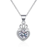 Collier en laiton cubique Zircon Micro Pave, pavé de micro zircon & pour femme, argent, 7.50mm, Longueur Environ 45 cm, Vendu par PC