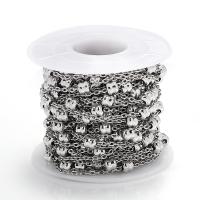 Stainless Steel Ball Chain 303 Stainless Steel with plastic spool DIY original color 2mm Approx Sold By Spool