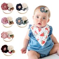 Doek Zweetband, met Nylon, Bloem, handgemaakt, 6 stuks & voor kinderen, gemengde kleuren, 760mm, 6pC's/Stel, Verkocht door Stel