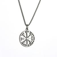 Titanium Steel Necklace Vacuum Ion Plating fashion jewelry & for man 3mm Length Approx 21.65 Inch Sold By PC