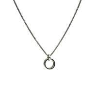 Titanium Steel Sweater Necklace with Zinc Alloy Unisex silver color Length 70 cm Sold By PC