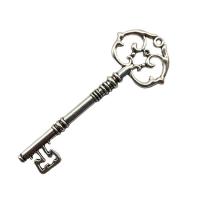 Zinc Alloy Key riipukset, Sinkkiseos, Avain, päällystetty, enemmän värejä valinta, 30x81mm, Myymät PC