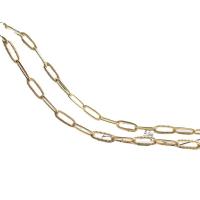 Collana a catena in ottone, dorato, 4.50x11.50mm, Venduto da m