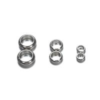 Stainless Steel Spacer Kralen, RVS 303, Donut, DIY & verschillende grootte voor keus, oorspronkelijke kleur, Ca 10pC's/Bag, Verkocht door Bag