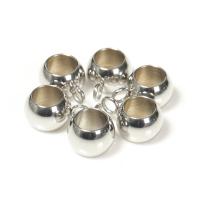 Perles de Bail en alliage de zinc , beignet, DIY & normes différentes pour le choix, couleur originale, protéger l'environnement, sans nickel, plomb et cadmium, Environ 10PC/sac, Vendu par sac