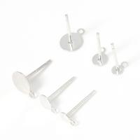 Iron Örhänge Inlägg, Järn, DIY & olika storlek för val, silver, nickel, bly och kadmium gratis, Ca 10PC/Bag, Säljs av Bag