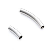 Acier inoxydable 304 perles tube incurvé, Tube courbe, poli & DIY & normes différentes pour le choix, plus de couleurs à choisir, 5PC/sac, Vendu par sac