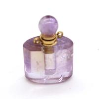 Amethyst Parfüm-Flasche-Anhänger, mit Zinklegierung, Modeschmuck & für Frau, 35x20mm, verkauft von PC